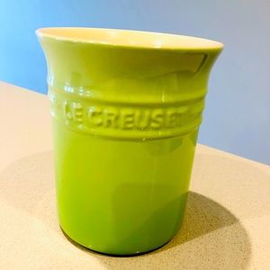Le Creuset Craft Series Glazed Stoneware Utensil Holder Crock - Palm Green